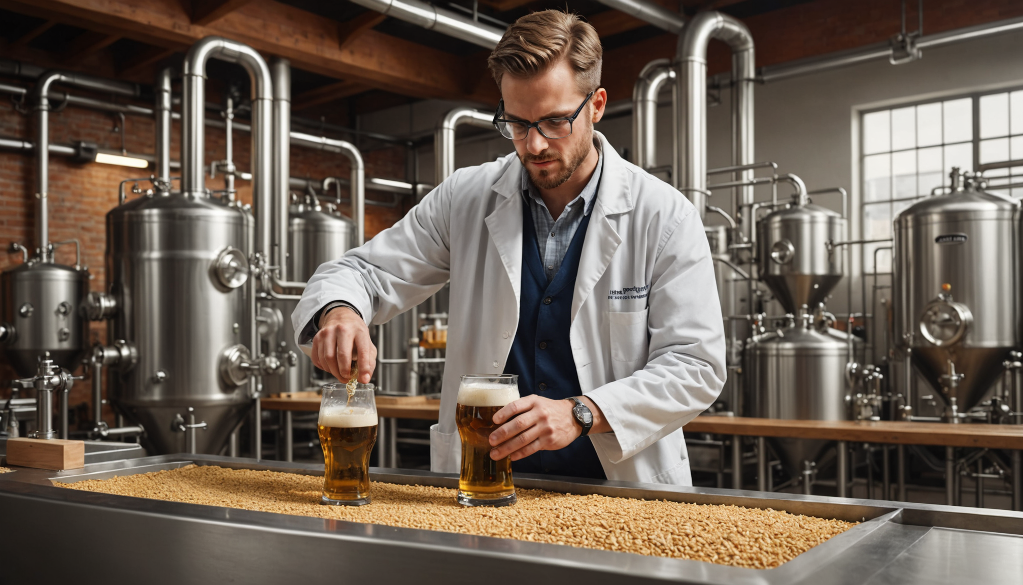 découvrez le processus fascinant de fabrication de la bière, des ingrédients clés à la fermentation, en passant par les techniques de brassage. apprenez comment la magie de la chimie transforme l'eau, le malt, le houblon et la levure en des breuvages savoureux. parfait pour les amateurs de bière et les curieux!