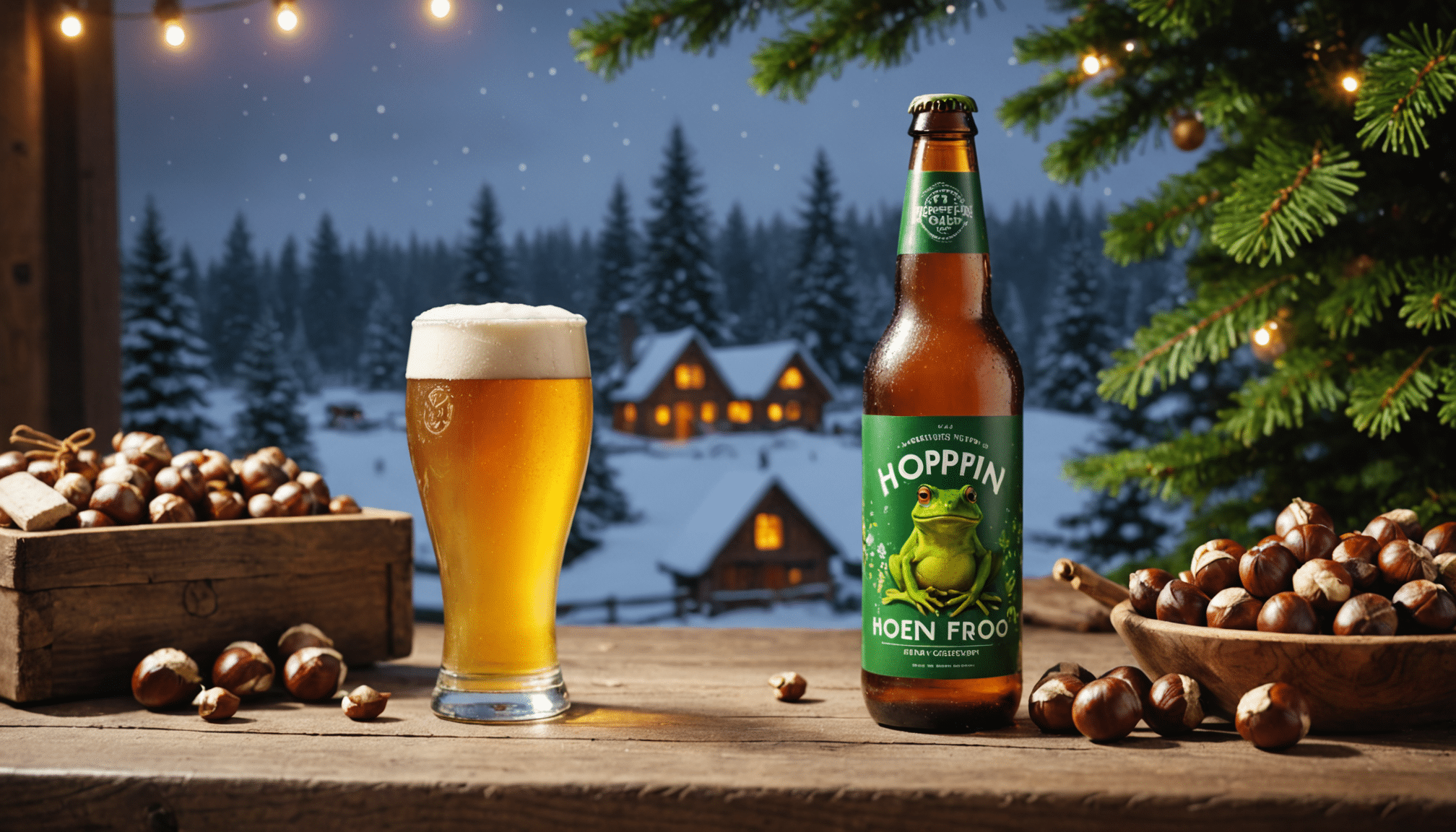 découvrez le jour 14 du calendrier de la bière de l'avent 2024 avec la bière chaleureuse 'réconfortant hiver aux marrons grillés' de hoppin' frog brewery. une expérience gustative unique qui vous plongera dans l'ambiance festive des fêtes, alliant saveurs riches et réconfortantes.