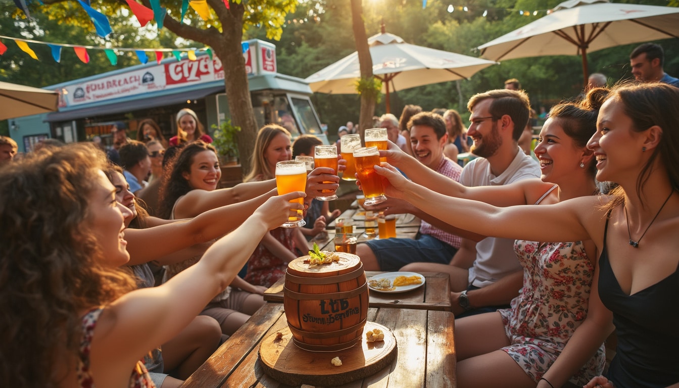 rejoignez-nous ce samedi pour célébrer l'anniversaire de stormbreaker brewing ! profitez d'une journée festive remplie de bonnes bières, de musique et d'activités. ne manquez pas cette occasion de partager des moments inoubliables avec des amis et des passionnés de bière.