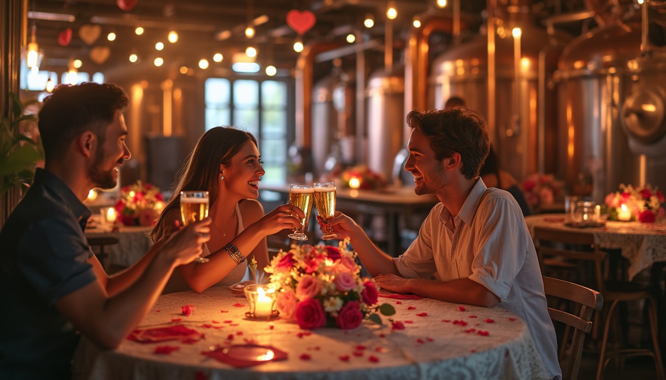 découvrez des brasseries charmantes qui organisent des repas et événements spéciaux pour célébrer la saint-valentin. offrez à votre bien-aimé(e) une expérience inoubliable autour de mets savoureux et d'une ambiance romantique.