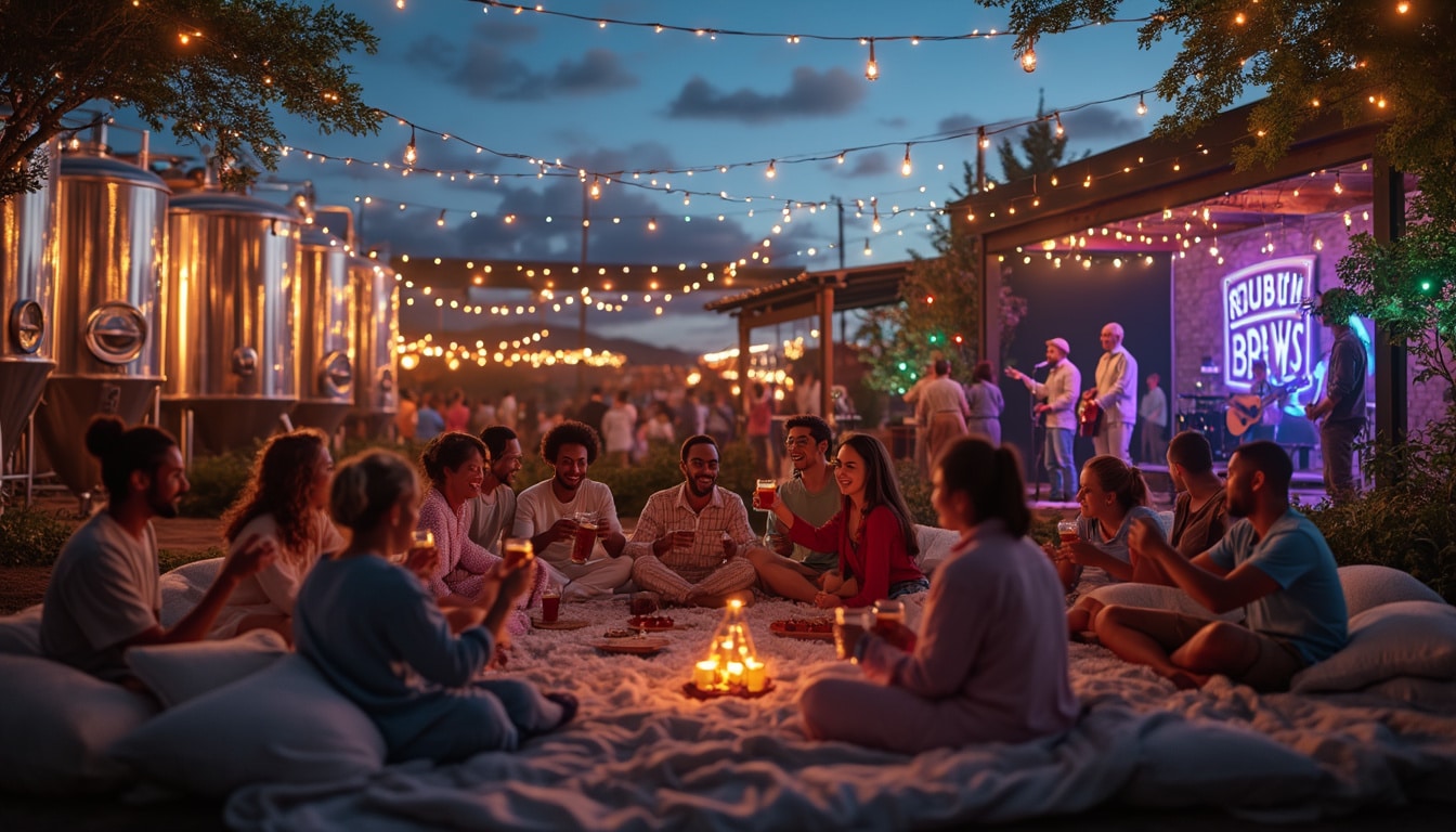 participez à une expérience unique avec notre nuit de festival au coeur de la brasserie ! rejoignez-nous pour une inoubliable soirée pyjama chez reuben's brews, où la bonne ambiance, des bières artisanales, et des souvenirs mémorables vous attendent. ne manquez pas cette occasion de vivre des moments inoubliables au cœur de l'animation bruyante des festivals.