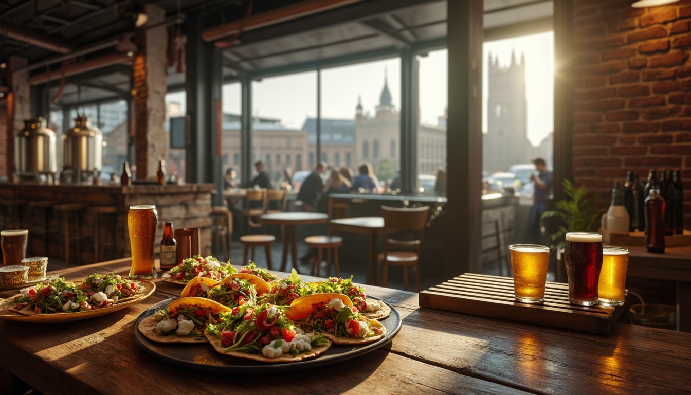 découvrez la nouvelle brasserie à manchester, où l'alliance parfaite entre tacos savoureux et bières artisanales vous attend au cœur du centre historique. une expérience gastronomique unique qui ravira vos papilles !