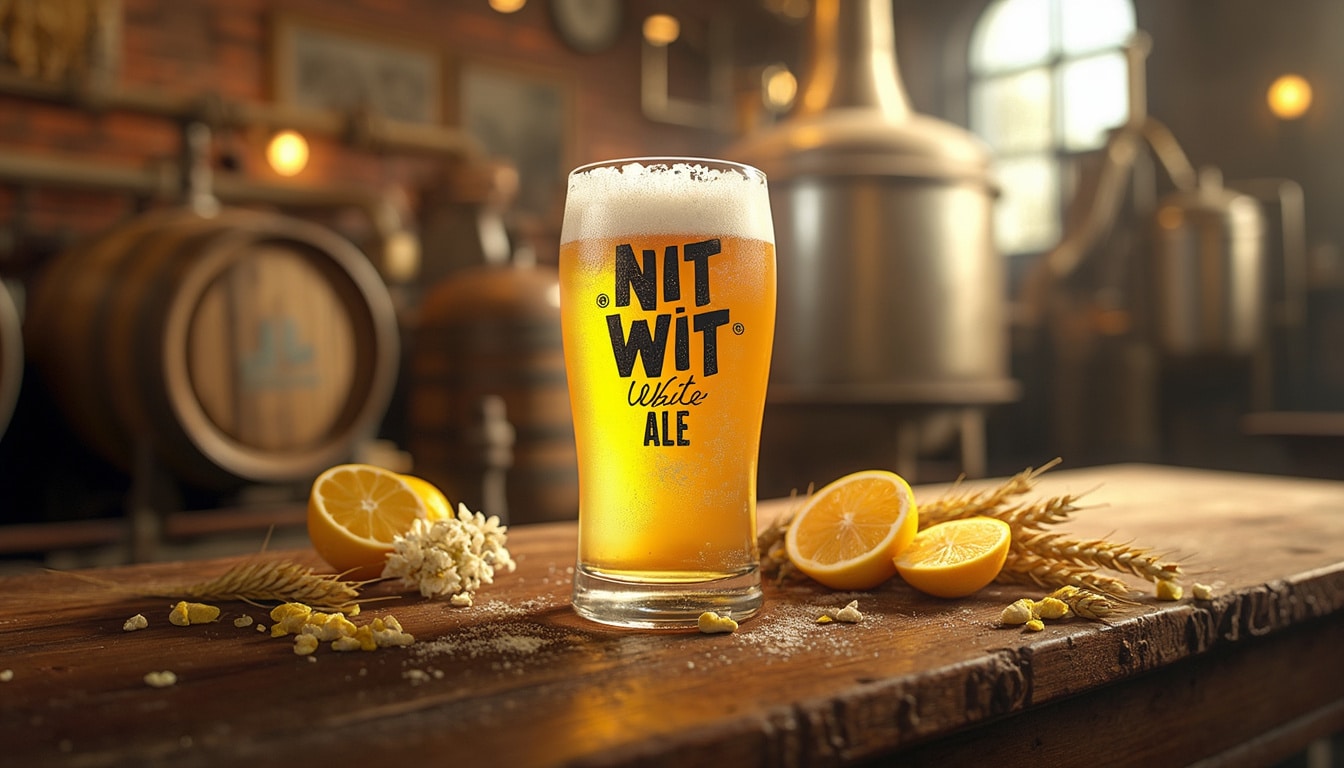 découvrez la nit wit white ale de bj's brewhouse, une bière artisanale rafraîchissante qui allie des arômes de citrus et d'épices. plongez dans l'univers des bières blanches avec cette création unique, parfaite pour accompagner vos moments de détente. éveillez vos sens et savourez l'élégance d'une expérience brassicole inoubliable.
