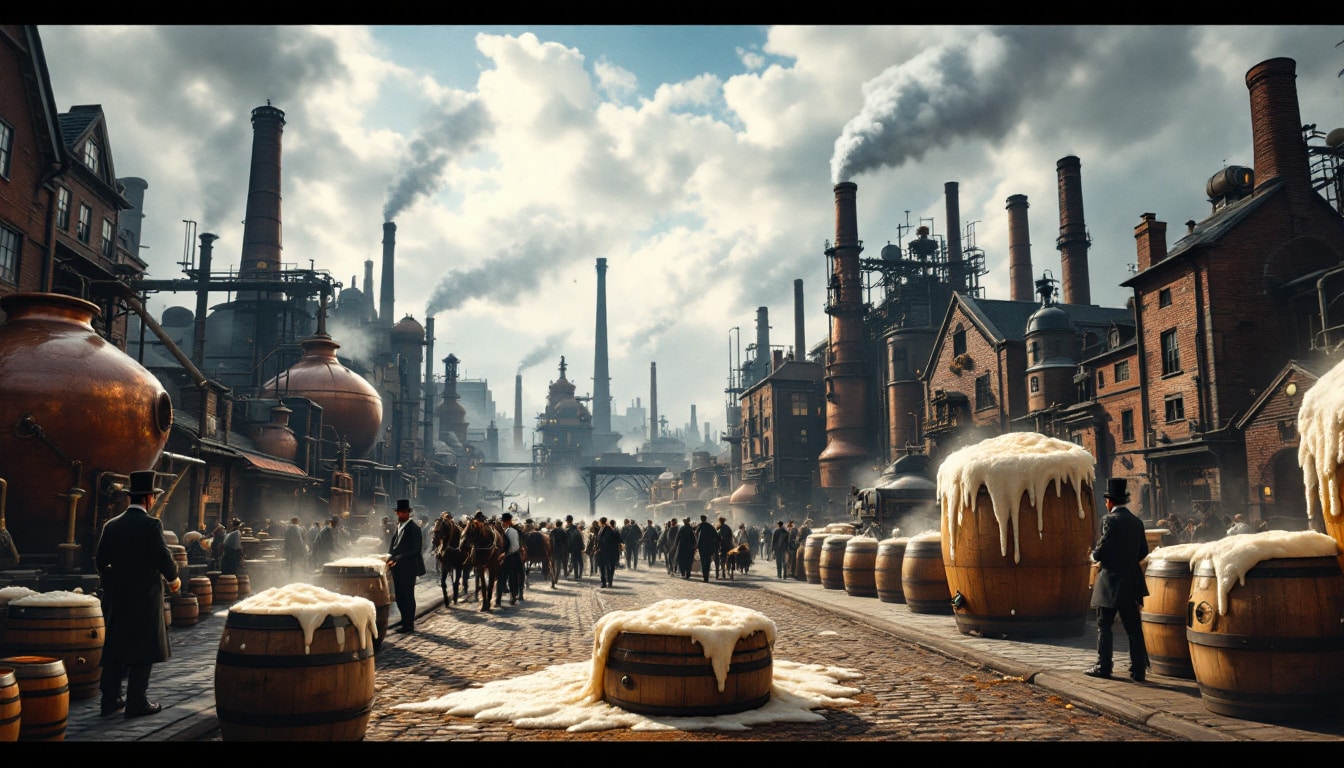 découvrez comment la révolution industrielle a transformé la production de bière, modernisant les techniques de brassage et influençant la culture de consommation au 19ème siècle. plongez dans l'histoire fascinante de cette boisson emblématique et son impact sur la société.
